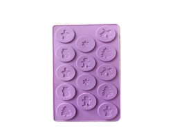 MOLDE SILICON MONEDAS NAVIDAD CHOCOLATE 14 CAV DE 5 DIAM. 30
