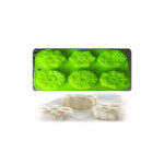 MOLDE SILICON COPOS 6 CAVIDADES DE 8X8 DIAM. 27X18X3 CM