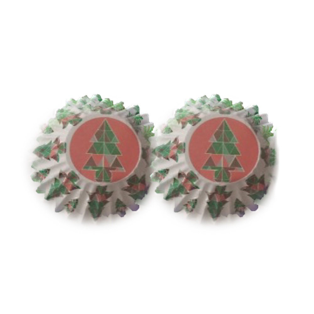 CAPACILLO MINI NAVIDAD BLANCO ARBOLES 100 PZA