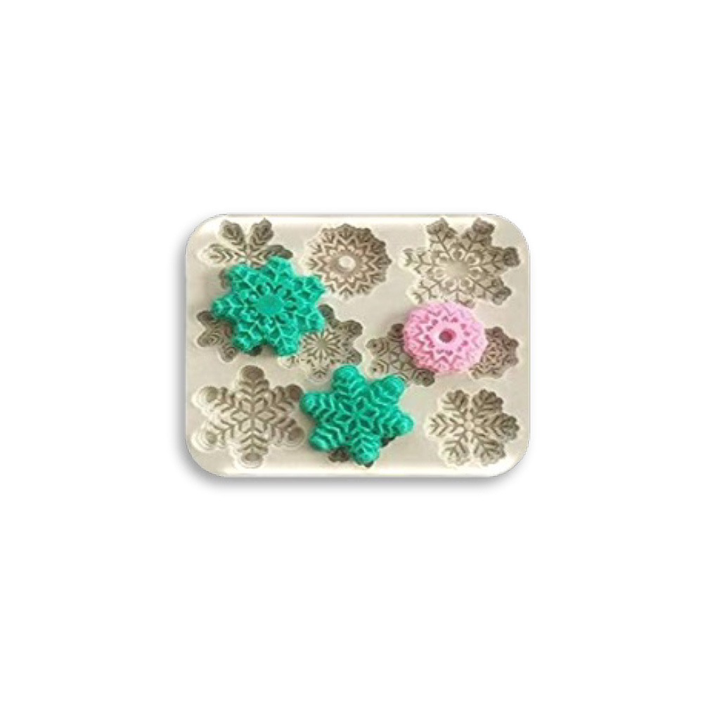 MOLDE DE SILICON COPOS 10 CAV. 8X9 CM.