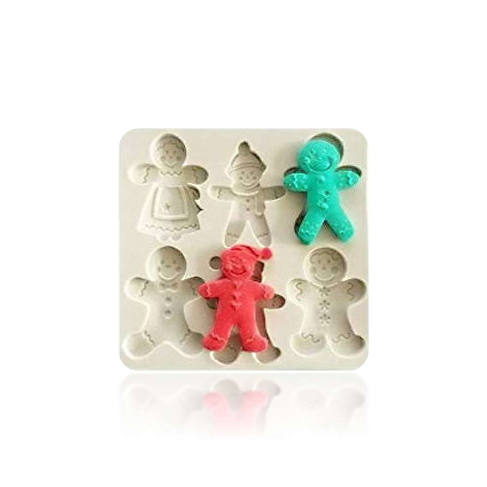 MOLDE SILICON JENGIBRE 9.5 CMS X 9 CMS X 1 CM.