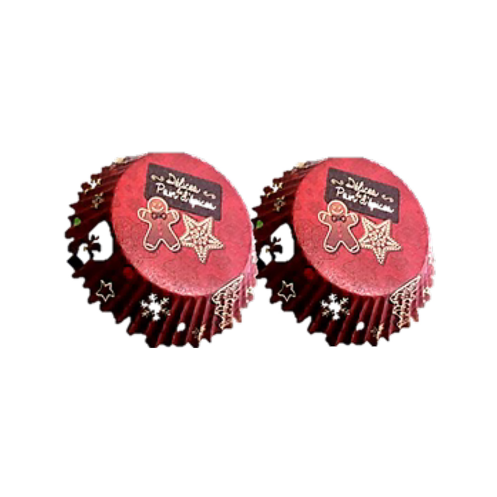 CAPACILLO MINI #4  NAVIDEÑO ROJO GALLETAS   100 PZ