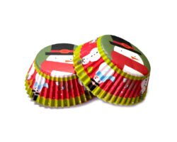 CAPACILLOS VERDE Y BLANCO MUÑECO DE NIEVE  #72  100 PZ