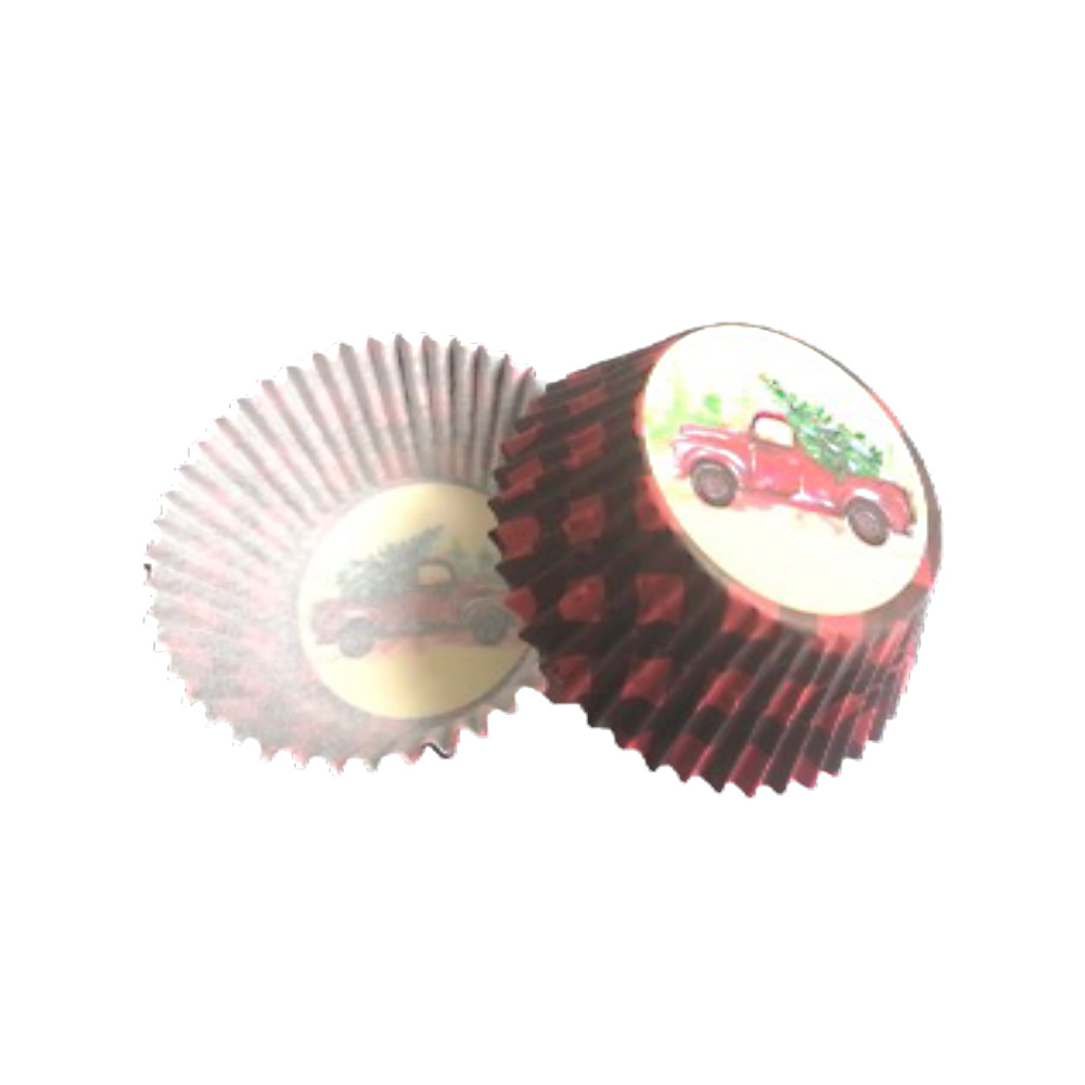 CAPACILLO # 72 NAVIDAD ROJO CAMIONETA ARBOL   ESTANDAR 100 P