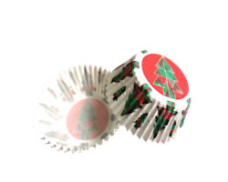 CAPACILLO # 72 NAVIDAD BLANCO ARBOLES. ESTANDAR 100 PZA