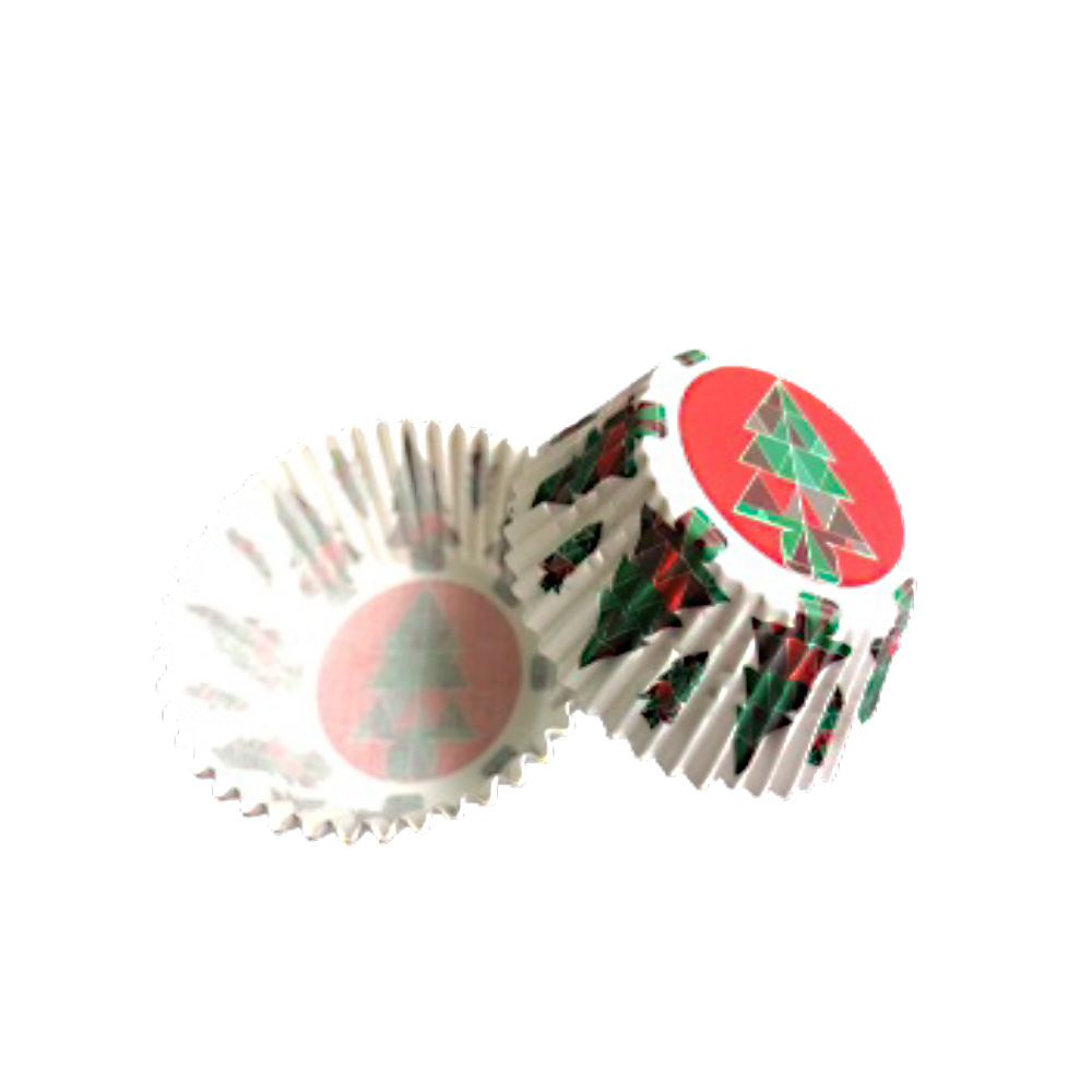 CAPACILLO # 72 NAVIDAD BLANCO ARBOLES. ESTANDAR 100 PZA