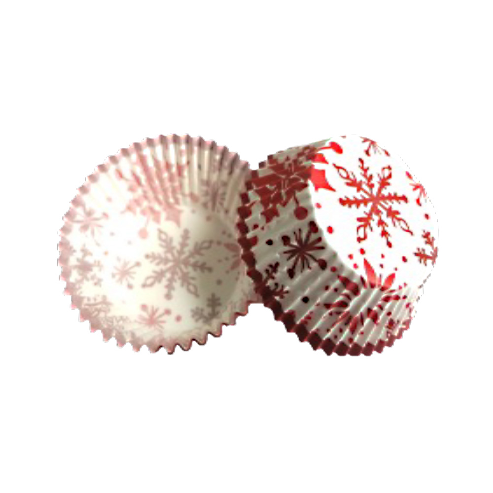 CAPACILLO # 72 NAVIDAD BLANCO COPO ROJO ESTANDAR 100 PZA