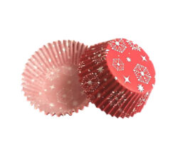 CAPACILLO # 72 NAVIDAD ROJO COPOS BLANCOS PEQUEÑOS ESTANDAR