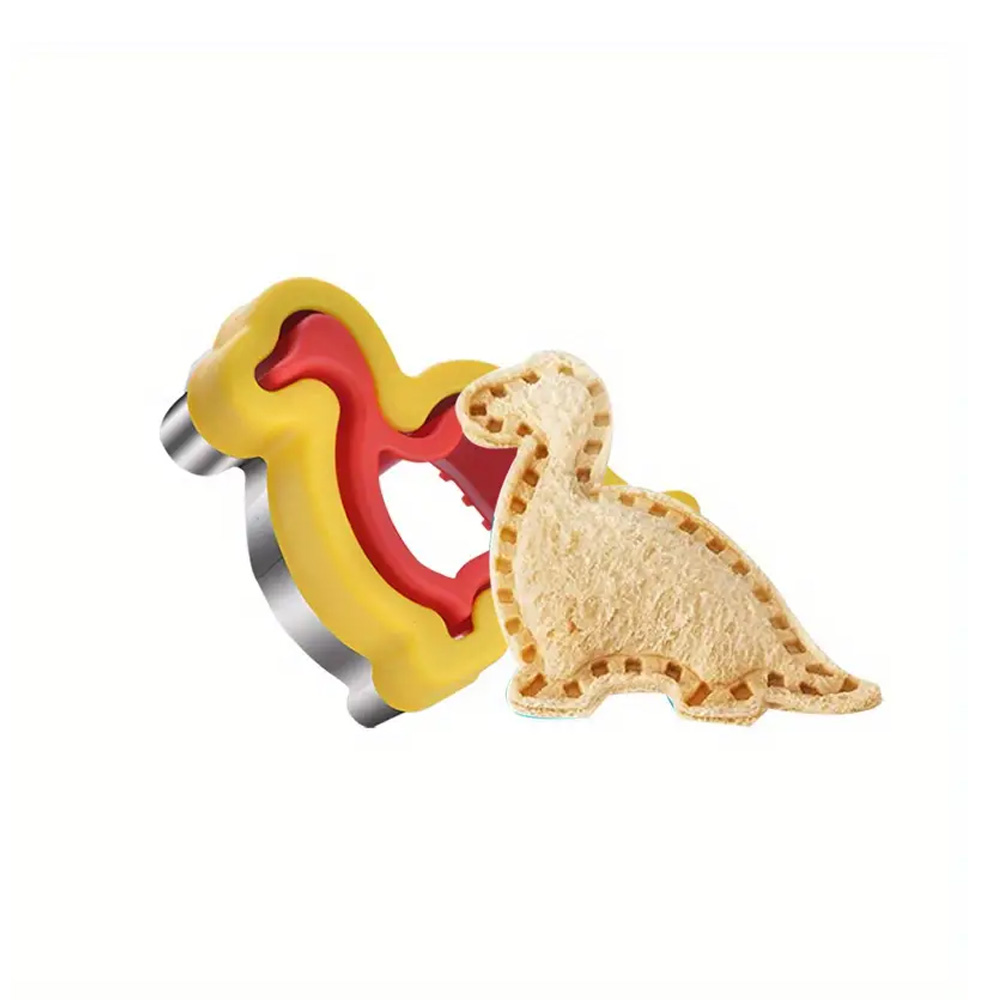 CORTADOR EXPULSOR DINOSAURIO ACERO PLASTICO 10X10X4 CM