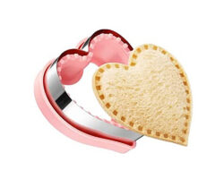 CORTADOR EXPULSOR CORAZON ACERO PLASTICO 10X10X4 CM