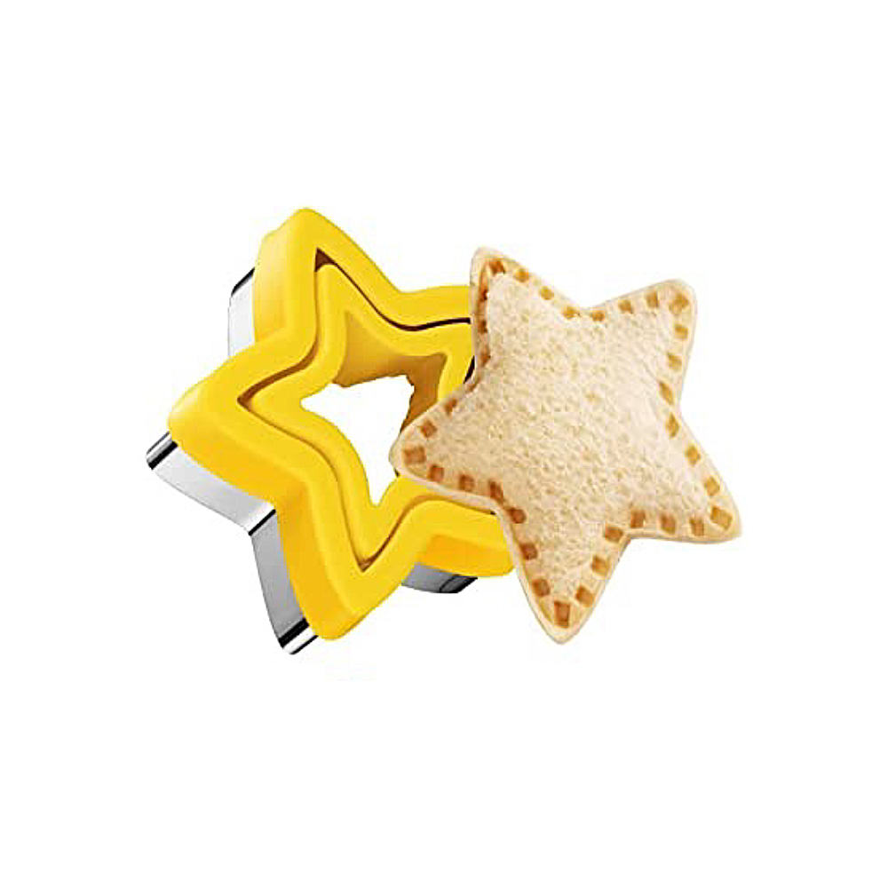 CORTADOR EXPULSOR ESTRELLA  ACERO PLASTICO 10X10X4 CM