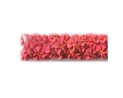 PASTILLAJE AZUCAR FLOR REHILETE CORAL 2X2 CM 40 PZS. APROX.