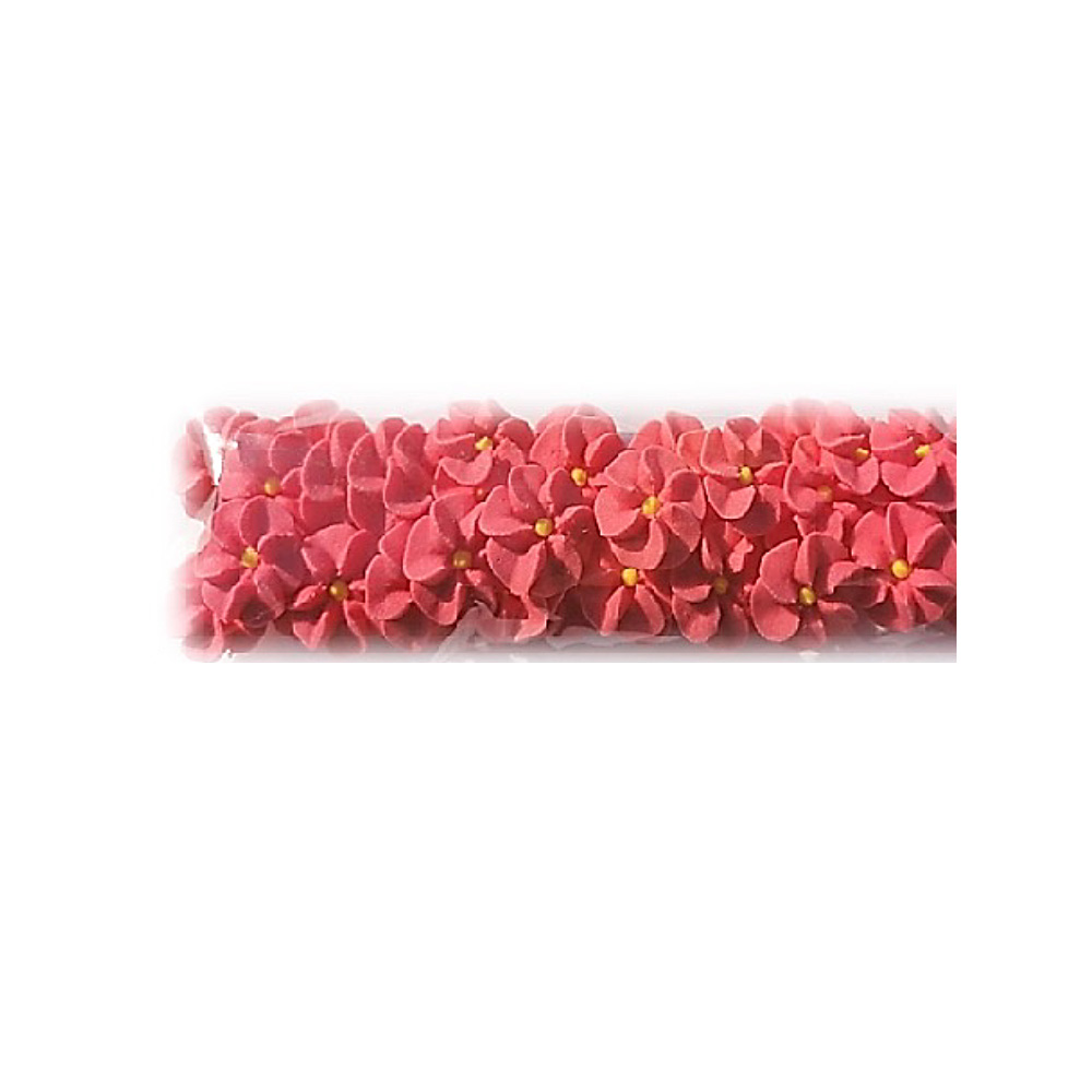 PASTILLAJE AZUCAR FLOR REHILETE CORAL 2X2 CM 40 PZS. APROX.