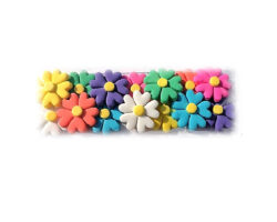 PASTILLAJE AZUCAR FLOR PETALO CORA GRD 3.5X3.5 14 PZ. APROX.