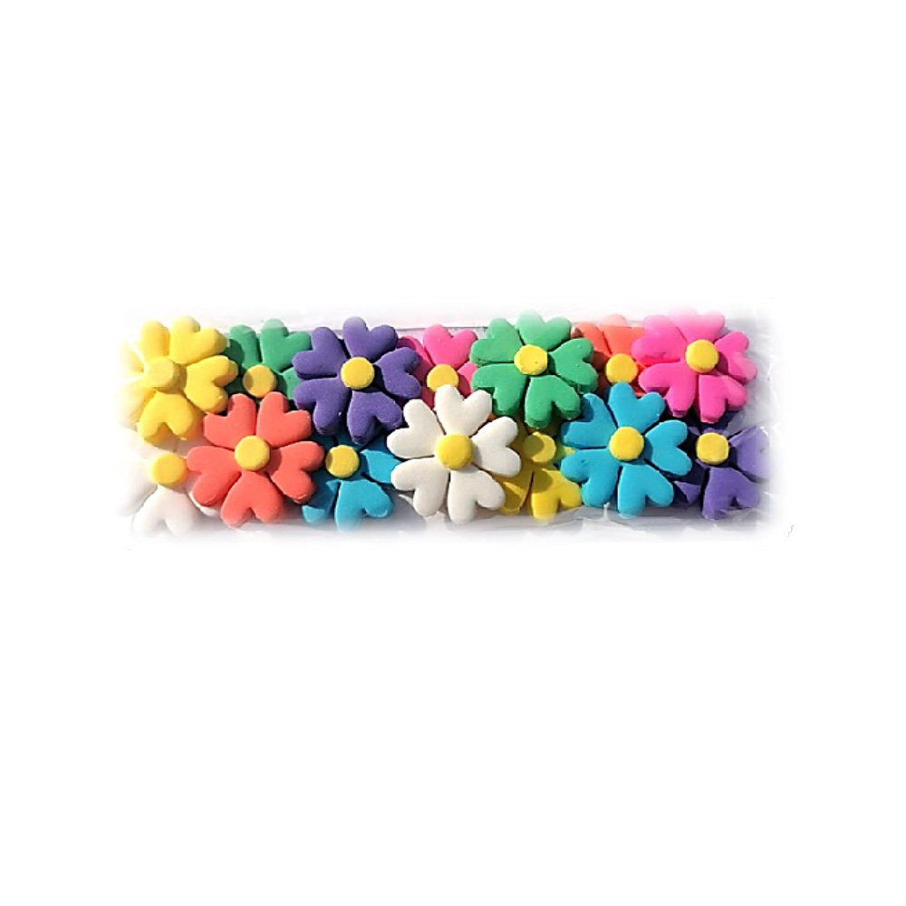 PASTILLAJE AZUCAR FLOR PETALO CORA GRD 3.5X3.5 14 PZ. APROX.