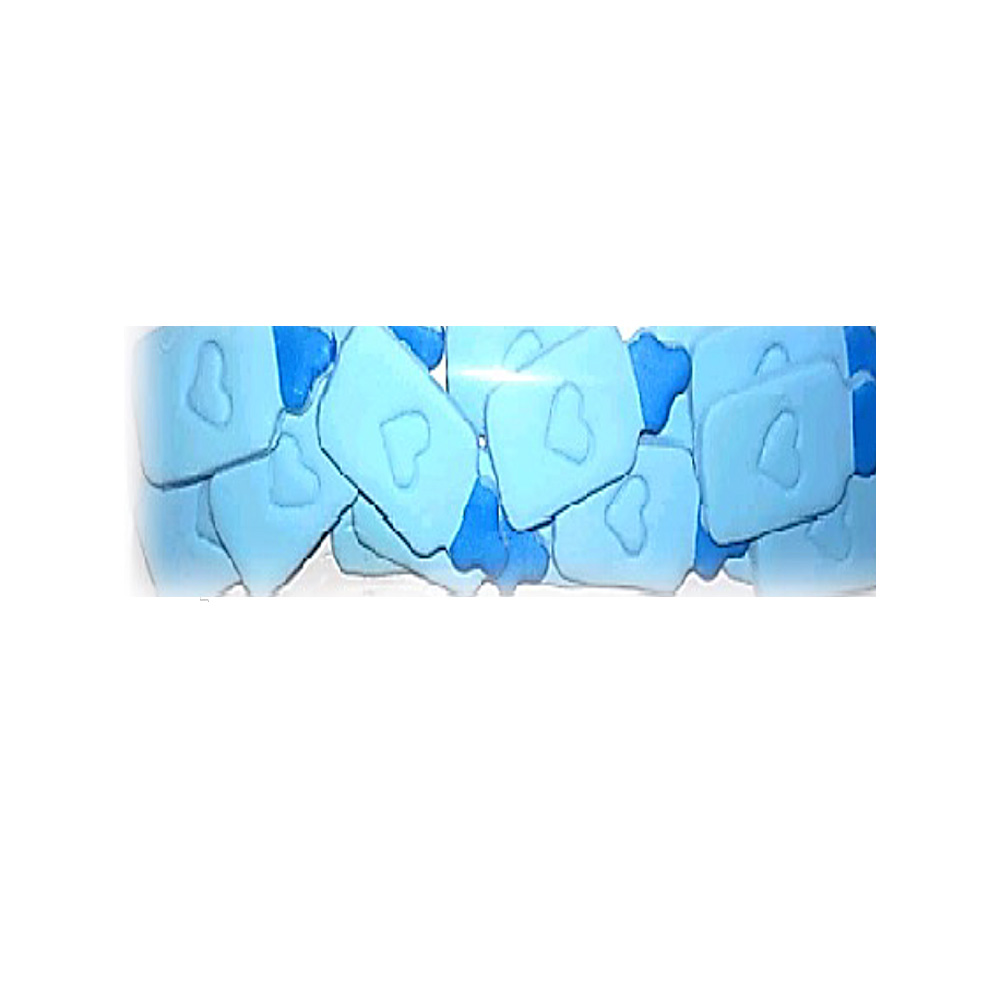 PASTILLAJE AZUCAR BIBERON AZUL 4X3.5 CM 17 PZS. APROX.