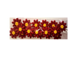 PASTILLAJE AZUCAR FLOR MARGARITA TINTA 3X3 CM 16PZ