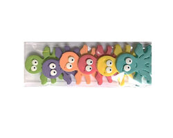 PASTILLAJE AZUCAR PULPOS COLOR 6X5CM 6PZS APROX.