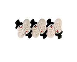 PASTILLAJE AZUCAR NAV MONO DE NIEVE 4.5CM 6 PZA