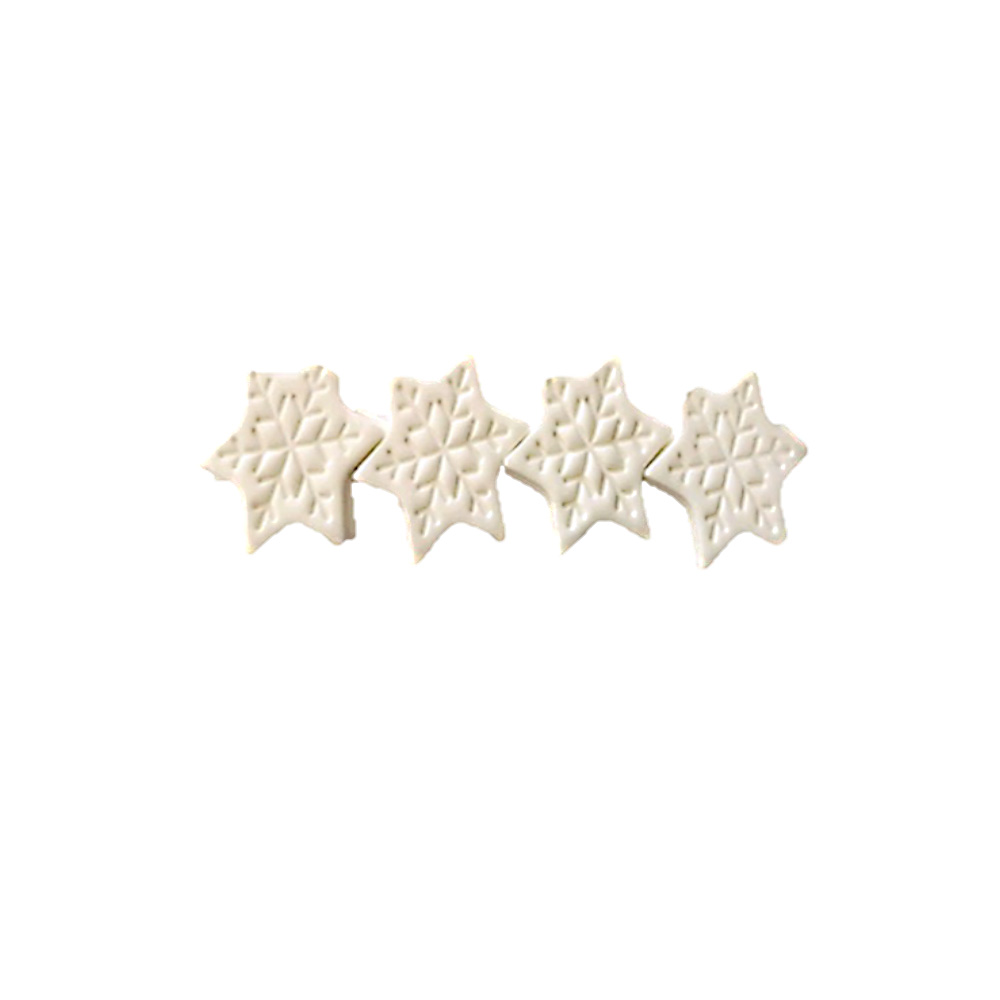 PASTILLAJE AZUCAR NAV COPO ESTRELLA BLANCO 8 PZ 5 CM