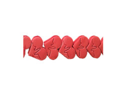 PASTILLAJE AZUCAR CORAZON LATIDO 14 PZ 3CM