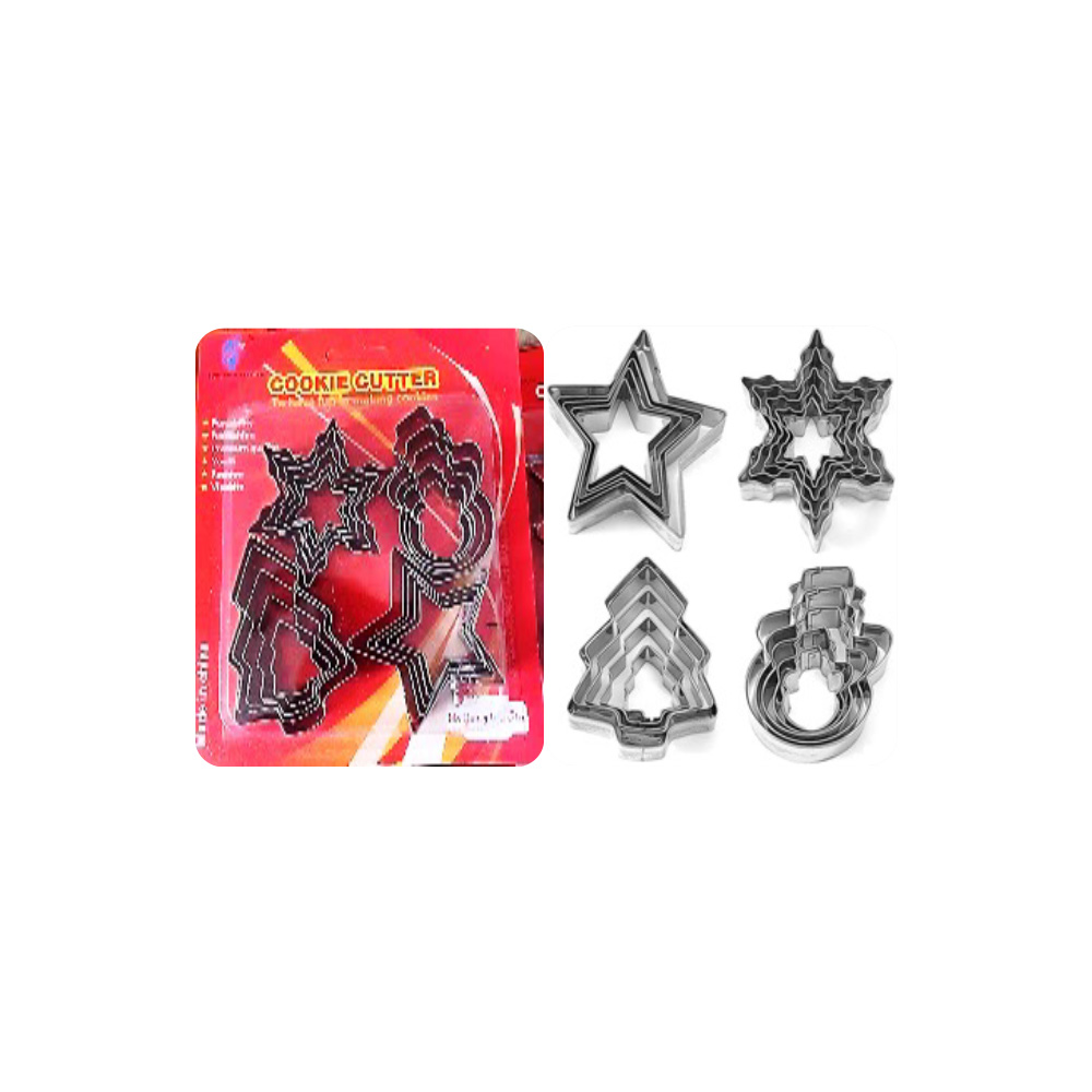 CORTADORES AINOX 20 PZ NAVIDAD  DE 4 A 8CM