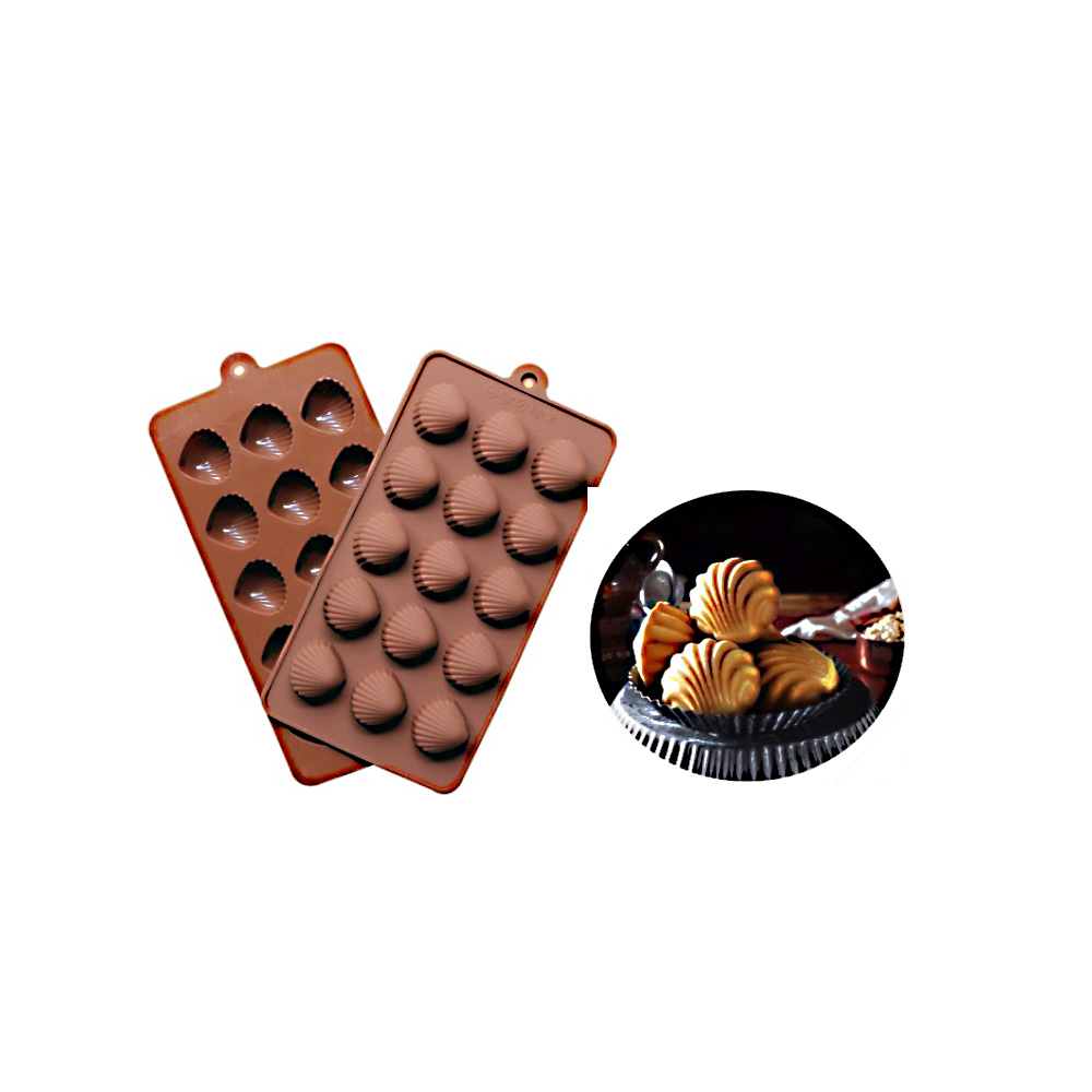 MOLDE SILICON CHOCOLATE CONCHAS 20X11CM
