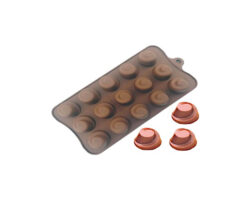 MOLDE DE SILICON PARA CHOCOLATE REDONDO B