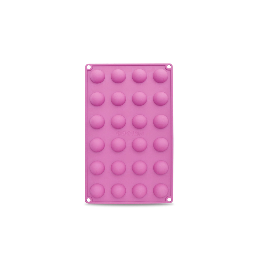 MOLDE SILICON 24 CAV REDONDO 3D 3.4X1.5 CM