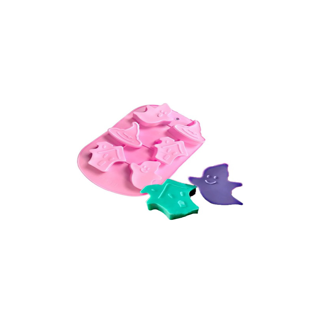 MOLDE DE SILICON BRUJA 7 CAV. 25 CM DIAM