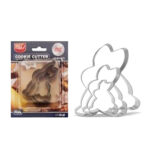 CORTADOR AINOX CONEJO 3 PIEZAS 4.5, 7 Y 8 CM