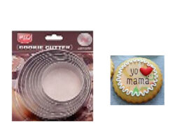 CORTADORES AINOX REDONDOS 8 PZ DE 6.5 A 12 CM X3 CM