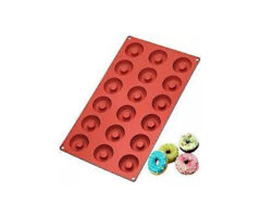 MOLDE SILICON MINI DONA 4 CMS DIAM.  18 CAV30X27CM