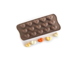 MOLDE DE SILICON CORAZON 15 CAV=CK2-1099