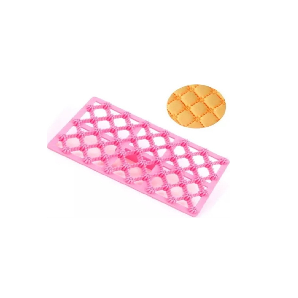 MARCADOR ROMBOS CON ROSAS 13X7.5CM A0304