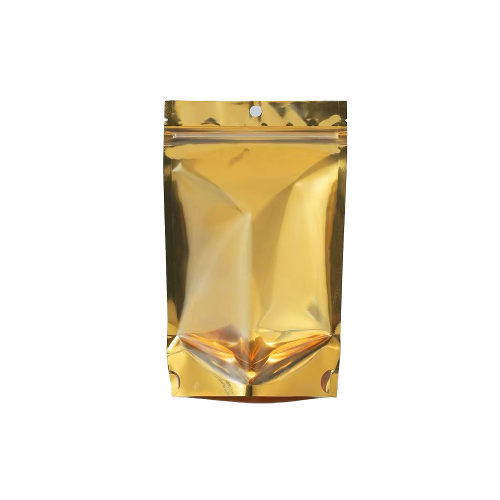 BOLSA ZIPLOC DORADA DE 8X12 CON 100 PZAS