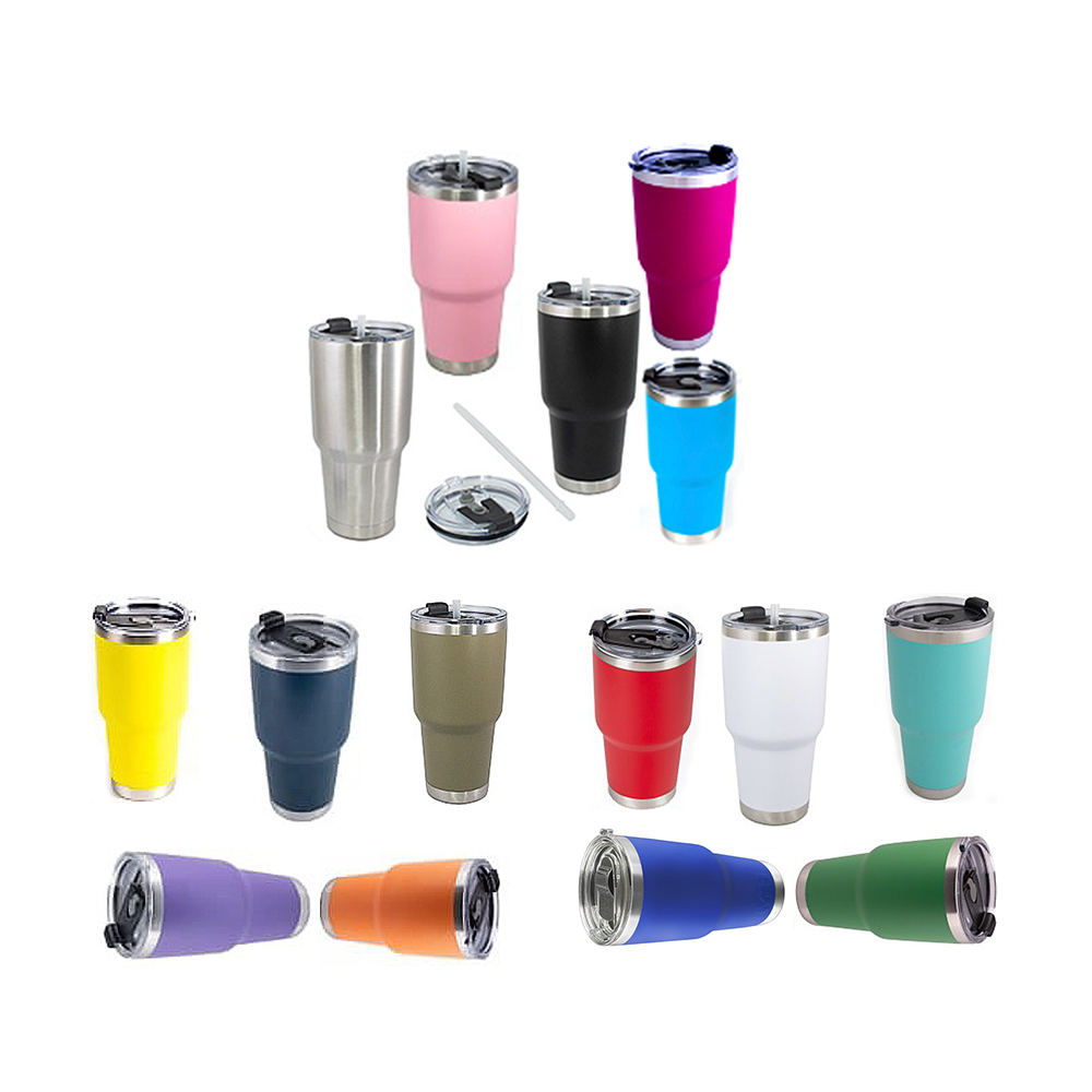 TERMO AINOX 30 OZ TAPA ACRILICO 15 COLORES C POPOTE