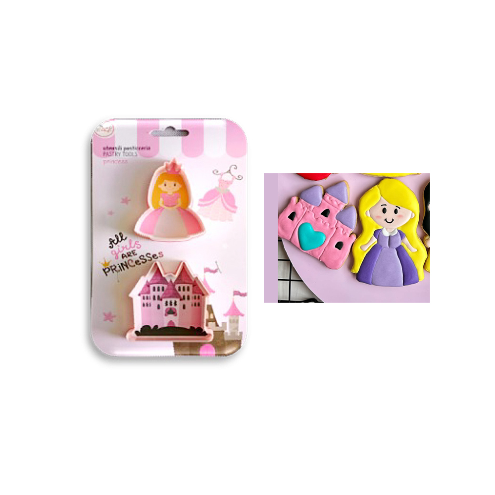 CORTADOR CASTILLO PRINCESA PLASTICO 9.5CM APROX