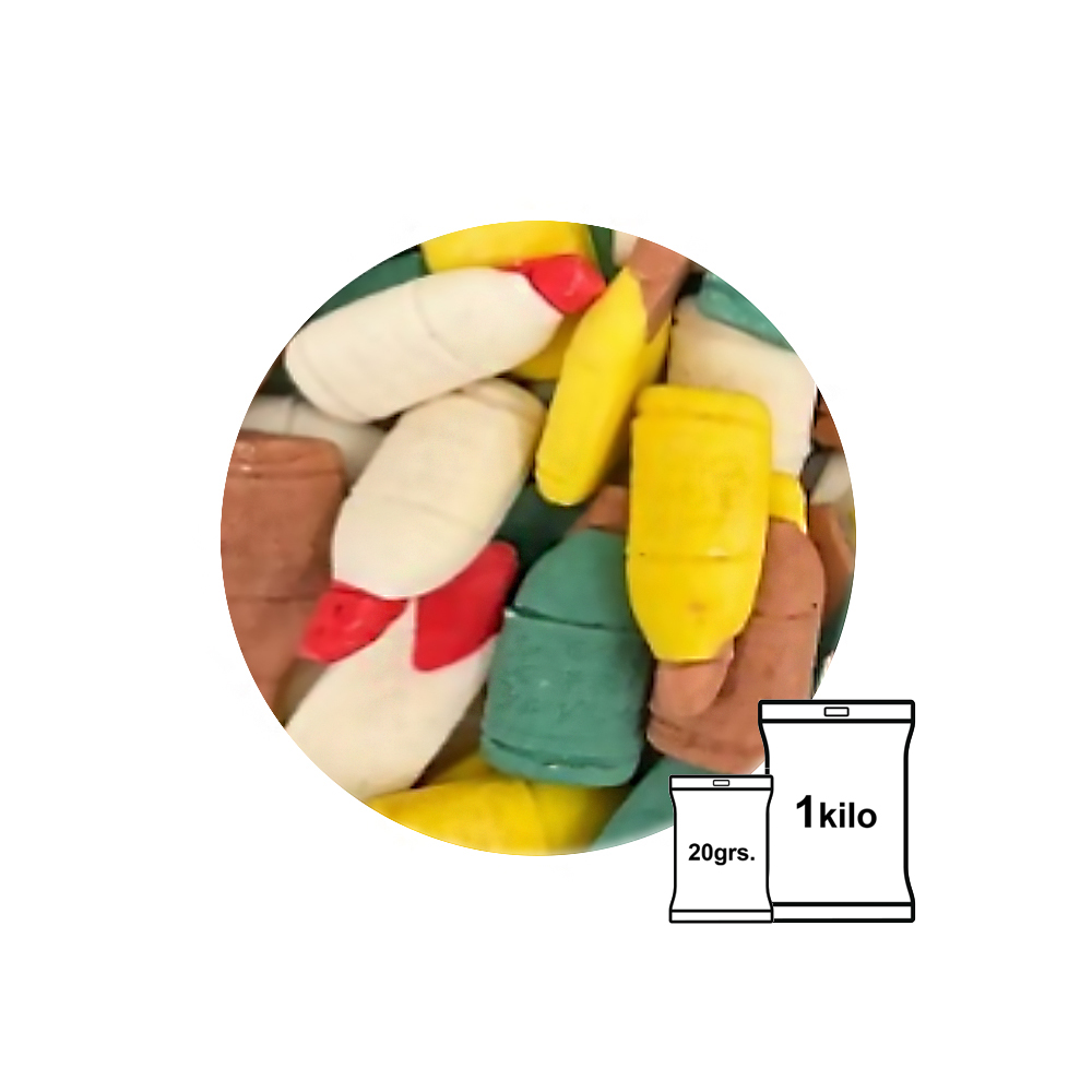 FIGURAS DE FONDANT BOTELLAS 20G