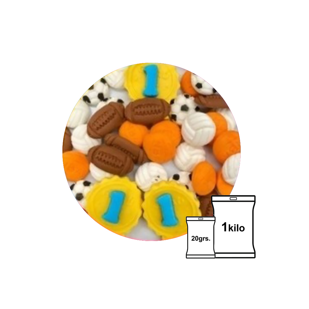 FIGURAS DE FONDANT DIFERENTES BALONES 20G