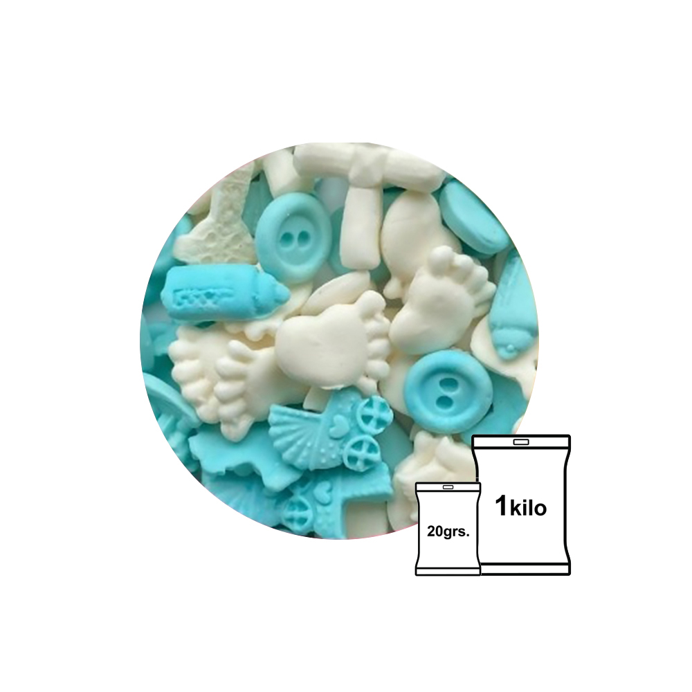 FIGURAS DE FONDANT BABY NIÐO PIECITO,BIBI,CARREOLA Y BOTON 2
