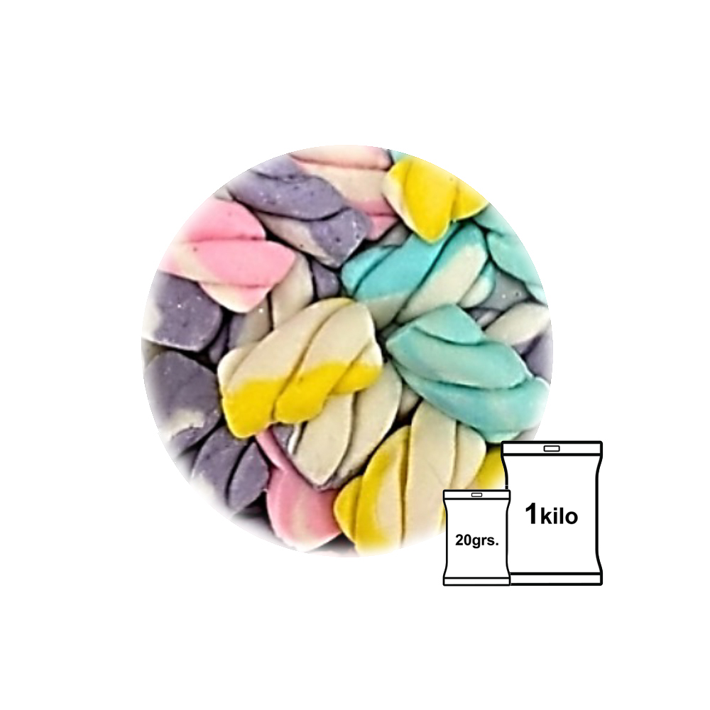 FIGURAS DE FONDANT BOMBONES DE COLORES 20G
