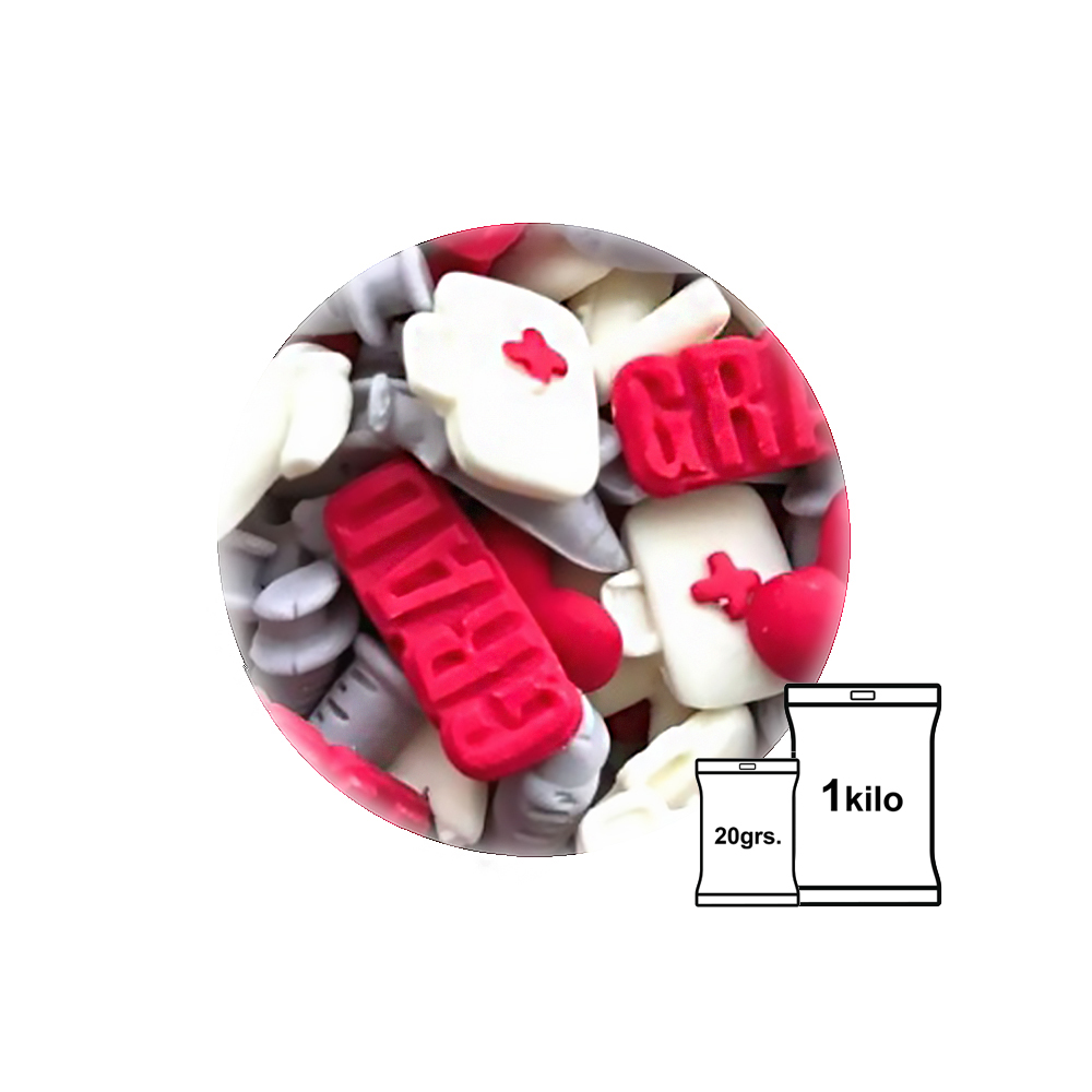 FIGURAS DE FONDANT ENFERMERIA 20G
