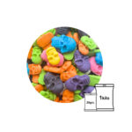 FIGURAS DE FONDANT CALAVERAS COLORES 20G