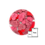 FIGURAS DE FONDANT CORAZON FRECUENCIA 20G