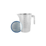 JARRA MEDIDORA PLAST. 250 ML. GRABADAS 7 DIAM. X 11 ALT.