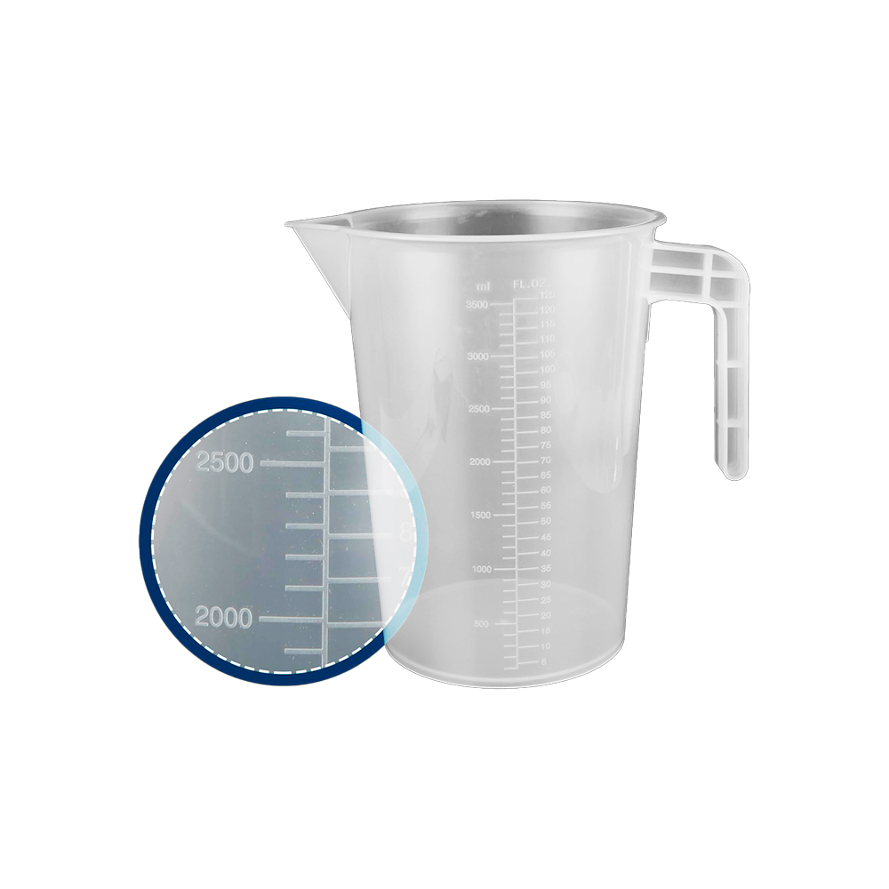 JARRA MEDIDORA PLAST. 1L. GRABADA 12 X DIAM. X 15.5 ALT.