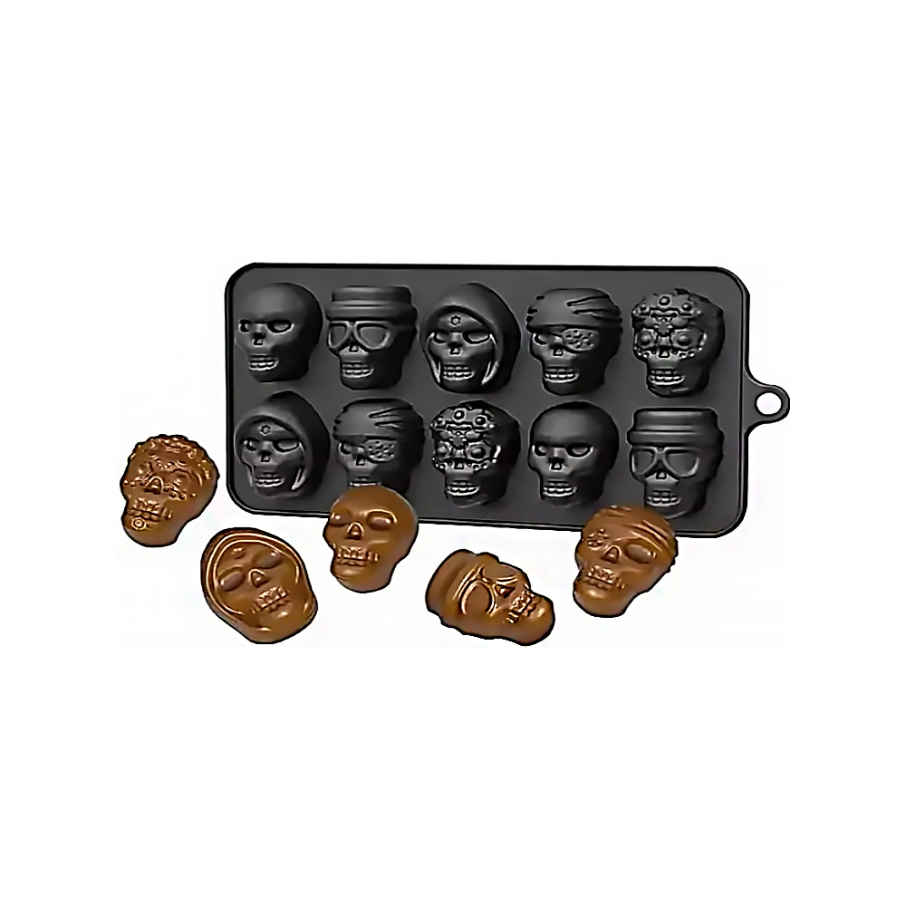 MOLDE SILICON CALAVERAS DIS 10 CAV. 20X11CM