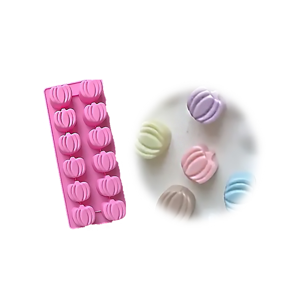 MOLDE SILICON CALABAZAS 12 CAV. 22.5 X 9.5 CM